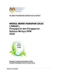 As bahasa malaysia is our national language, the minimum marks to secure an a+ is rather high (usually 85 to 90), depending on the baseline every year. Ppdkn Modul Halus Bm Spm 2020