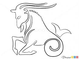 How To Draw Capricorn Goat Zodiac Signs Drawdoo How To Draw Drawing Ideas Draw Something And Drawing Tutorials Port Capricorn Capricorn Art Zodiac Signs