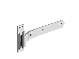 This style of hinge has a loose fit on the pin.this slackness will not be evident when both hinges are mounted. 900mm Cranked Hook Band Hinge Galvanised Steel