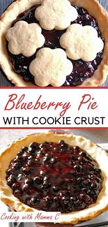 Blueberry Pie With Sugar Cookie Crust Sugar Cookie Crust Best Blueberry Pie Recipe Blueberry Pie Recipes
