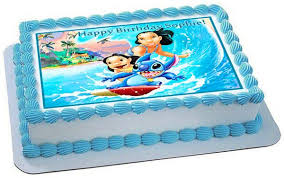 Lilo Stitch Edible Birthday Cake Topper Or Cupcake Topper Decor Lilo And Stitch Cake Birthday Cake Toppers Lilo And Stitch