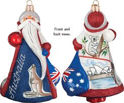 French bull dog glass ornament fused glass nobile glass & giftware. Glass Christmas Ornaments Australia Santa Ornament