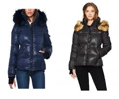 S13 Womens Kylie Faux Fur Trim Puffer Jacket 129 49