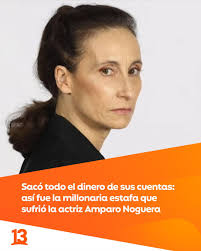 Enfrentaría un complejo presente económico: así fue la millonaria estafa  que sufrió la actriz Amparo Noguera 😲😨😱 https://www.13.cl/439964-fb