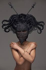 Hair Reaches New Heights In Delphine Diaw Diallo S Highness Project Sinuous Magazine Maskeler Stil Kadin