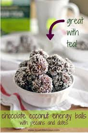 Chocolate Coconut Energy Balls With Pecans And Dates Recipe Snacks Food Paleo Energy Balls