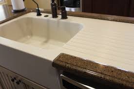 custom made corian farm sink with