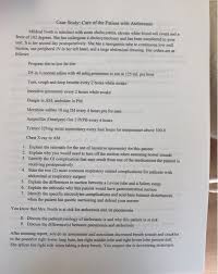 Solved Case Study: Care of the Patient with Atelectasis