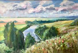 Стоит только один раз окунуться в «родные просторы» и выныривать вам уже точно не захочется. Rodnye Prostory Painting By Pavel Tyapugin Artmajeur