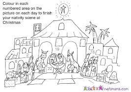 Coloring The Advent Nativity Advent Calendar Advent Coloring Advent Calendars For Kids