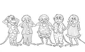 Close the template window after printing to return to 05.04.2019 · 5 little monkeys coloring page. Little Monkey Coloring Pages 101 Coloring