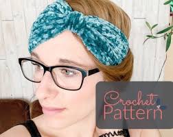 Crochet PDF Pattern Headband Headwarmer Velvet Easy Beginner