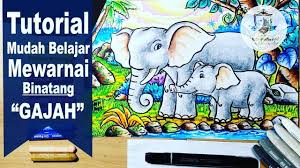 Download mewarnai gambar gajah untuk paud mewarnai gambar gajah. Cara Mewarnai Gajah Dengan Crayon Yang Bagus How To Draw An Elephant With Oil Pastels Youtube