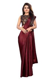17 minutes ago 1,507 views 0 comments. Buy Maroon Satin Plain Saree With Blouse Piece Online Craftsvilla