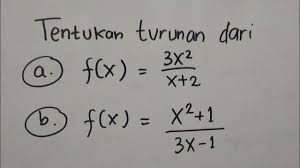 Check spelling or type a new query. Turunan Fungsi Bentuk Pembagian F X U V Matematika Sma Youtube