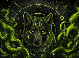 Two black and white wolves wallpaper, wolf, couple, animal, animal themes. Fantasy Wolf Wallpaper And Hintergrund 1600x1174