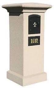Some owners want to be able to receive their mail without having. Three Types Of Built In Column Mount Mailboxes