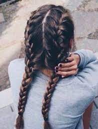 Faux french braid | cute girls hairstyles. 9 Double French Braids Ideas Long Hair Styles Braided Hairstyles Hair Styles