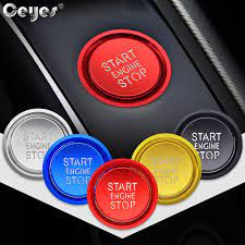 Ceyes Car Accessories Sticker For Audi B8 A6l A4 A5 A6 A7 Q3 Q7 Q5 8r C7 Auto Engine Start Stop Button Rings Cover Ca Audi Car And Motorcycle Design Car