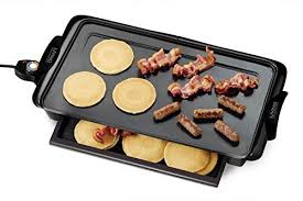 Black And Decker Electric Griddle Replacement Parts Nostalgia Ngd200 Living Collection Extralarge Nonstick Griddle With Cool Touch Handles And Warming Drawer Electric Griddle Cooking On The Grill Warming Drawer