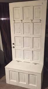 Changing cabinet doors with simple updates. Diy Entrance Furniture From Old Doors My Desired Home