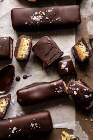 Homemade Vegan Twix Bars Recipe Twix Bar Food Vegan Dessert Recipes