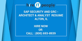 Team organization is the key to every large project. Sap Security And Grc Architect Analyst Resume Alton Il Hire It People We Get It Done