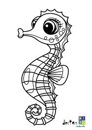 Sea Horse Animal Coloring Page In 2020 Animal Coloring Pages Coloring Pages Free Coloring Pages