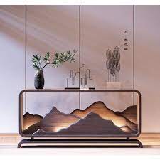 新中式玄关柜植物摆件3d模型 interior design bedroom small unique living room furniture minimalist interior design