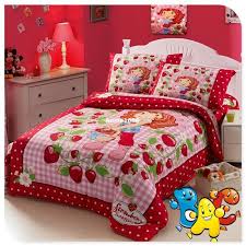 Best Quality Strawberry Shortcake Bedding Kids Bedding Set Single Full Double Size 100 Cotton Reactive Pr Kids Bedding Sets Bedding Sets Toddler Bedroom Sets