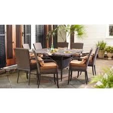 Hampton Bay Salem 9 Piece High Dining Patio Set Discontinued 2 12 921 Dst9 At The Home Depot Outdoor Furniture Sets Home Patio Dining Set
