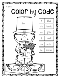 Free presidents day coloring sheets. Color By Code Kindergarten Winter Coloring Pages Sight Words Kindergarten Kindergarten Phonics Worksheets Kindergarten Themes