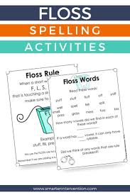 Floss Spelling Rule Activities In 2020 Spelling Rules Activities Reading Comprehension For Kids Spelling Activities