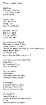 Heavy By Mary Oliver One Of My Favorite Poems Mary Oliver Poems Poem Quotes Inspirational Words