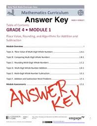 engageny eureka math grade 4 module 1 answer key by