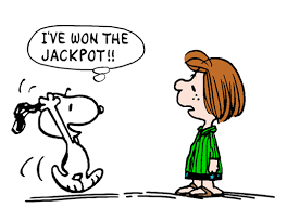 Snoopy Strikes It Rich In The Powerball Lottery Smaller Snoopy Images Snoopy Lottery