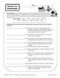 I love teaching upper elementary children. Homograph Worksheet Identify The Homographs Homographs Multiple Meaning Words Homographs Activities