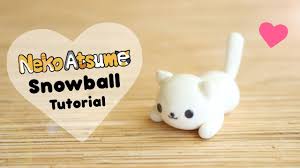 Neko Atsume Simple Snowball Polymer Clay Tutorial Youtube For this project i will be using air drying clay as my primary.