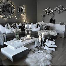 Light blue against grey will give your living room a more upbeat tone. Home Designs Living Room Decor Gray White Living Room Decor Silver Living Room
