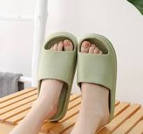 Dpityserensio Home Indoor EVA Slide Sandals Non-slip Men Women Household Sandals and Slippers Green 7.5(39-40)