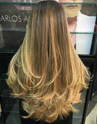 Lange Stufen Fur Sehr Langes Haar Frisuren Lange Haare Schnitt Stufenschnitt Lange Haare Lange Haare