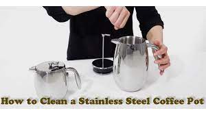 Washing the pot won't remove these deposits from the internal components. How To Clean A Stainless Steel Coffee Pot Coffee Lounge