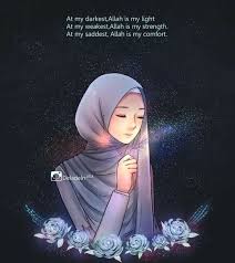 Allah Always By My Side N By Meri Jaan Too Aamiin Kartun Seni Islamis Gambar