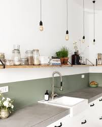 Selection Deco En Vert Olive Et Blanc Shake My Blog Idee Deco Cuisine Cuisine Appartement Credence Cuisine