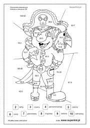 W jaki sposób dodawać, odejmować, mnożyć, dzielić zmienne liczbowe w kotlinie. Kolorowanki Matematyczne Superkid