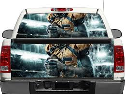 Car window decals are waterproof and can be created with either front or back adhesive, giving you the option to apply your decals to either the outside or inside of your vehicle windows with no hassle. Nfl Rear Window Or Tailgate Decal Sticker Pick Up Truck Suv Car