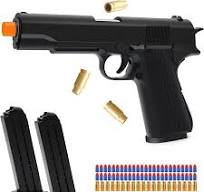 Toy Gun with 50 Foam Bullets, Soft Bullet Toy Guns with Shell Ejecting, Toy  Foam Blasters & Guns for Boys, Gifts for Christmas Birthday Kids Adults ...