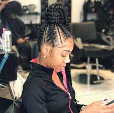 Pin By Glowey Glow On Braids Braided Hairstyles Feed In Braids Ponytail Box Braids Hairstyles