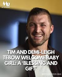 Congratulations!! Tim and Demi-Leigh Tebow just welcomed their daughter  into the world
