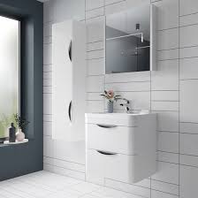 Get trade quality cabinets & other bathroom furniture at low prices. Harbour Grace 600mm Wall Mounted Vanity Unit With Polymarble Basin White Gloss Tap Warehouse